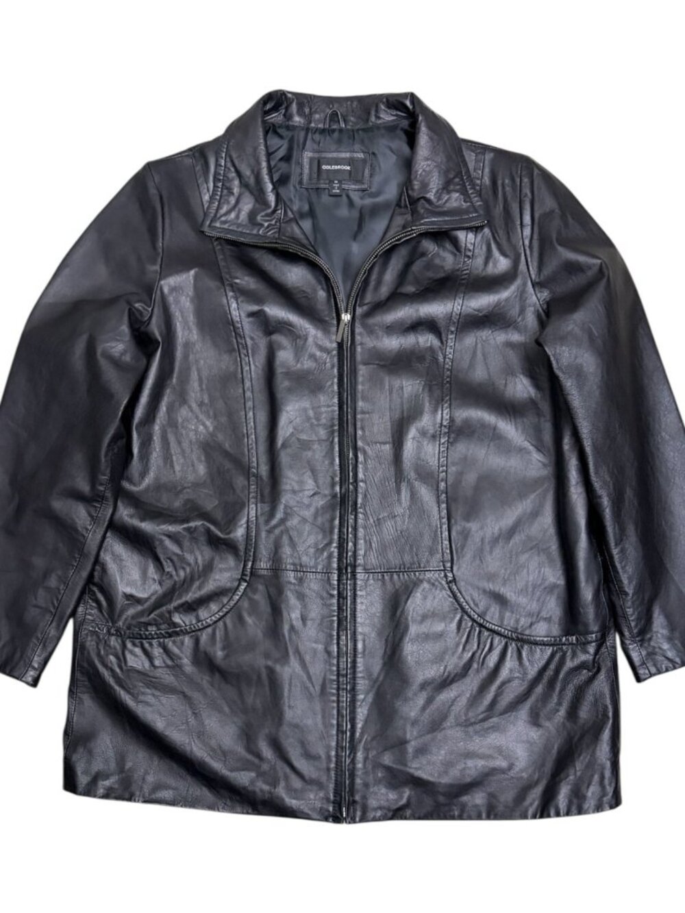 COLEBROOK Genuine Leather Business Casual Winter Jacket Coat Womens 1X